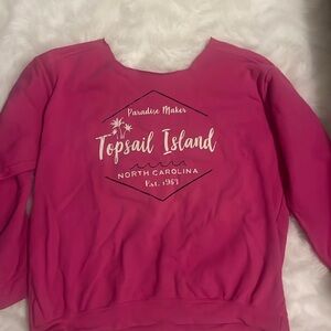 Topsail Island Hot Pink Sweatshirt
